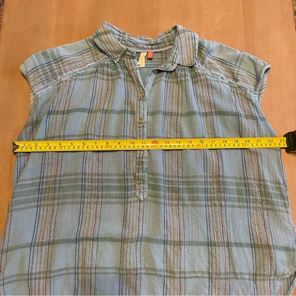 Anthropologie Pilcro The Serena Surf Henley-Bluse - Picture 13 of 14